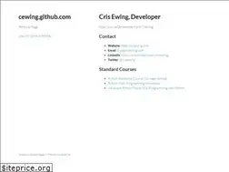 Sites similar to cewing.github.io