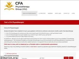 Sites similar to cfaphysios.com.au