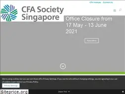 Sites similar to cfasocietysingapore.org