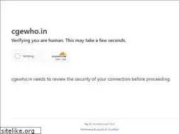 Sites similar to cgewho.in