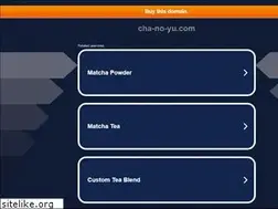 Sites similar to cha-no-yu.com