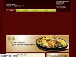 Sites similar to chachasrestaurant.com