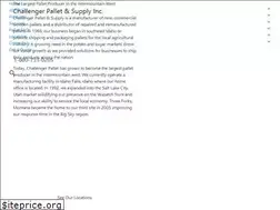 Sites similar to challengerpallet.com