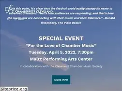 Sites similar to chamberfestcleveland.com