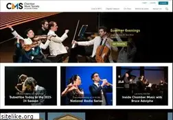 Sites similar to chambermusicsociety.org