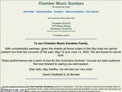 Sites similar to chambermusicsundaes.org