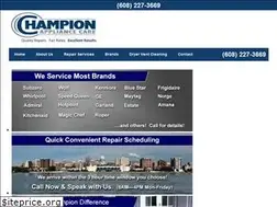 Sites similar to championappliancecare.com
