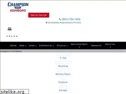 Sites similar to championfordedinboro.net