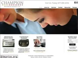 Sites similar to championrecordsservice.com