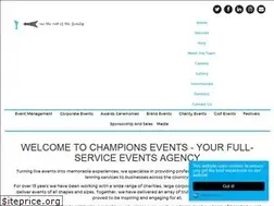 Sites similar to championsevents.agency