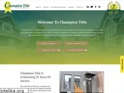 Sites similar to championtitle.com