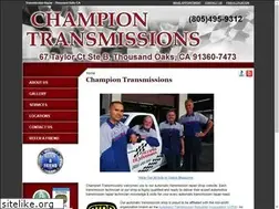 Sites similar to championtransmissions.com