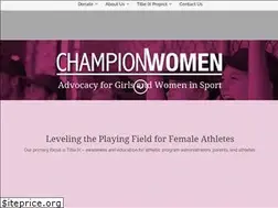 Sites similar to championwomen.org