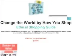 Sites similar to changetheworldbyhowyoushop.com