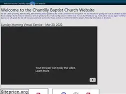Sites similar to chantillybaptist.org