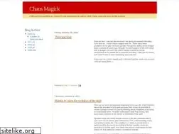 Sites similar to chaos-magick.blogspot.com