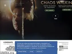 Sites similar to chaoswalking.movie