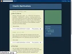 Sites similar to chaoticmachinations.blogspot.com