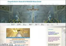 Sites similar to chapellenotredamedelamedaillemiraculeuse.com