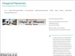 Sites similar to chapelofmemories.org
