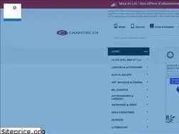 Sites similar to chapitre.ch