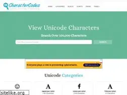 Sites similar to charactercodes.net