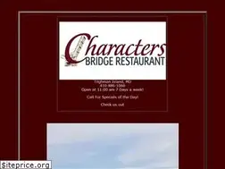 Sites similar to charactersbridgerestaurant.com