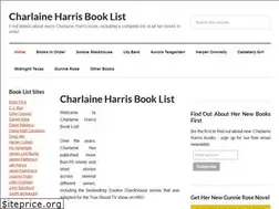 Sites similar to charlaineharrisbooklist.com