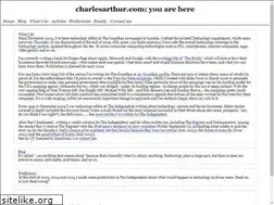 Sites similar to charlesarthur.com