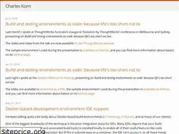 Sites similar to charleskorn.com