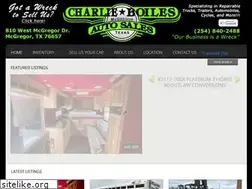 Sites similar to charlieboilesautosales.com