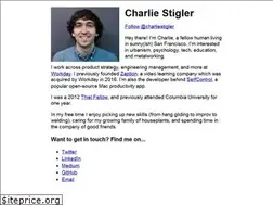 Sites similar to charliestigler.com