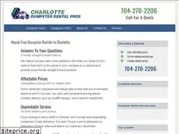 Sites similar to charlottencdumpsterrental.org