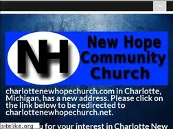 Sites similar to charlottenewhopechurch.com