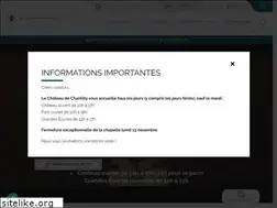 Sites similar to chateaudechantilly.fr