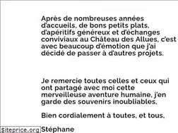 Sites similar to chateaudesallues.com