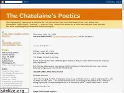 Sites similar to chatelaine-poet.blogspot.com
