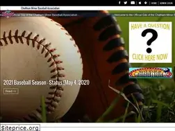 Sites similar to chathamminorbaseball.com