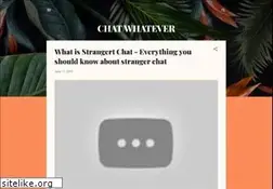 Sites similar to chatwhatever.blogspot.com