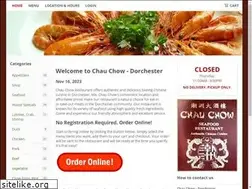 Sites similar to chauchowrestaurant.com