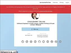 Sites similar to chaudhrytalha.me