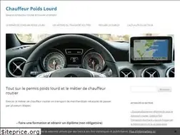 Sites similar to chauffeurpoidslourd.com