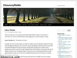 Sites similar to chaunceyriddle.com