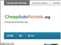 Sites similar to cheapautorentals.org