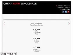 Sites similar to cheapautowholesale.com
