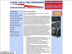 Sites similar to cheapcartaxiinsurance.co.uk