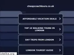 Sites similar to cheapcoachtours.co.uk