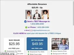 Sites similar to cheapfastresumes.com
