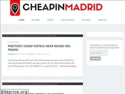 Sites similar to cheapinmadrid.com