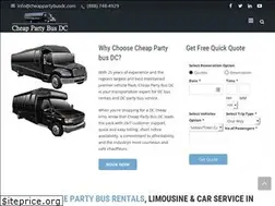 Sites similar to cheappartybusdc.com
